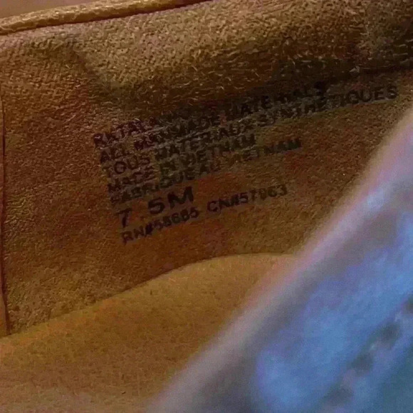 Chunky Platform Lug Sole Loafers Sz 7.5 Neutral Office Career Acadameia Y2K 90s - Picture 12 of 13